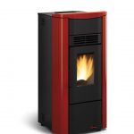 Guisy pellet stove burgundy