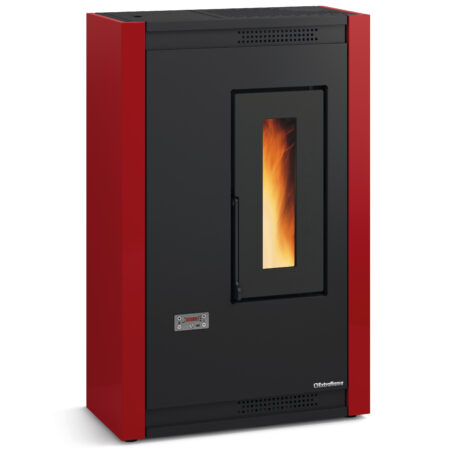 Luisella Pellet Stove Burgundy