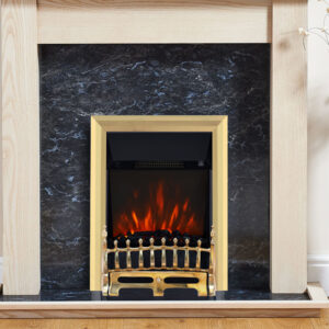 Blenheim Brass electric fire