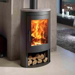 panadero oval stone ecodesign wood burning stove